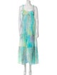 Natalie Martin Tie-Dye Print Long Dress