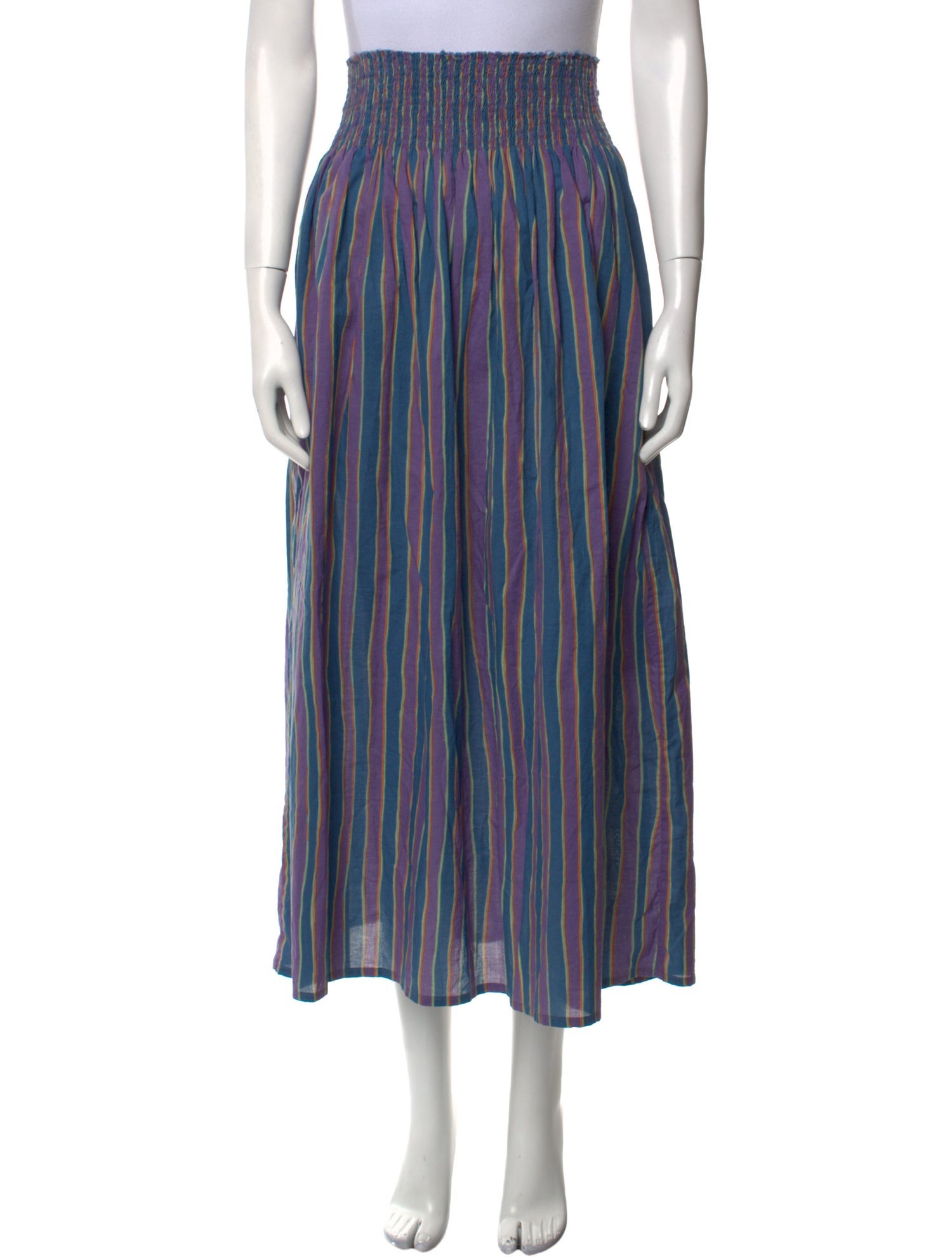 Natalie Martin Striped Midi Length Skirt