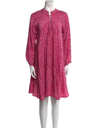 Natalie Martin Silk Knee-Length Dress