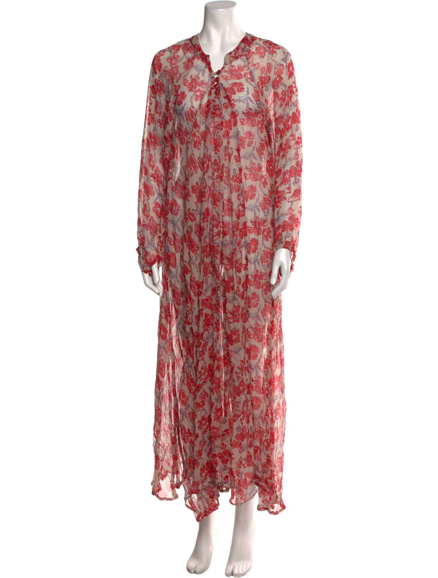 Natalie Martin Floral Print Long Dress w/ Tags