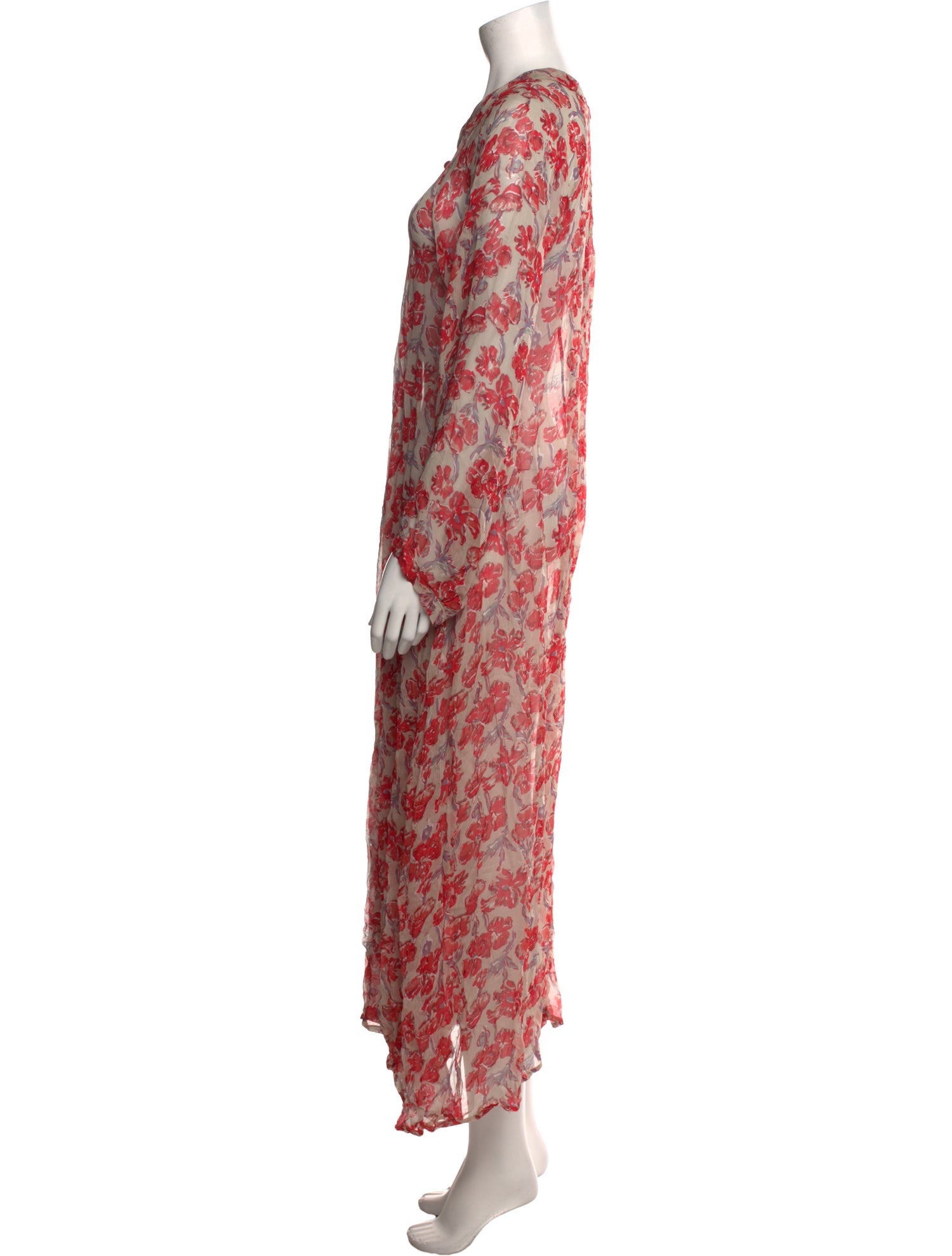 Natalie Martin Floral Print Long Dress w/ Tags