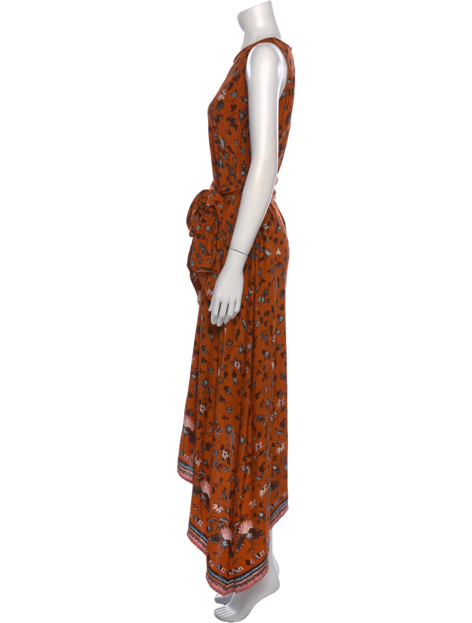 Natalie Martin Silk Long Dress