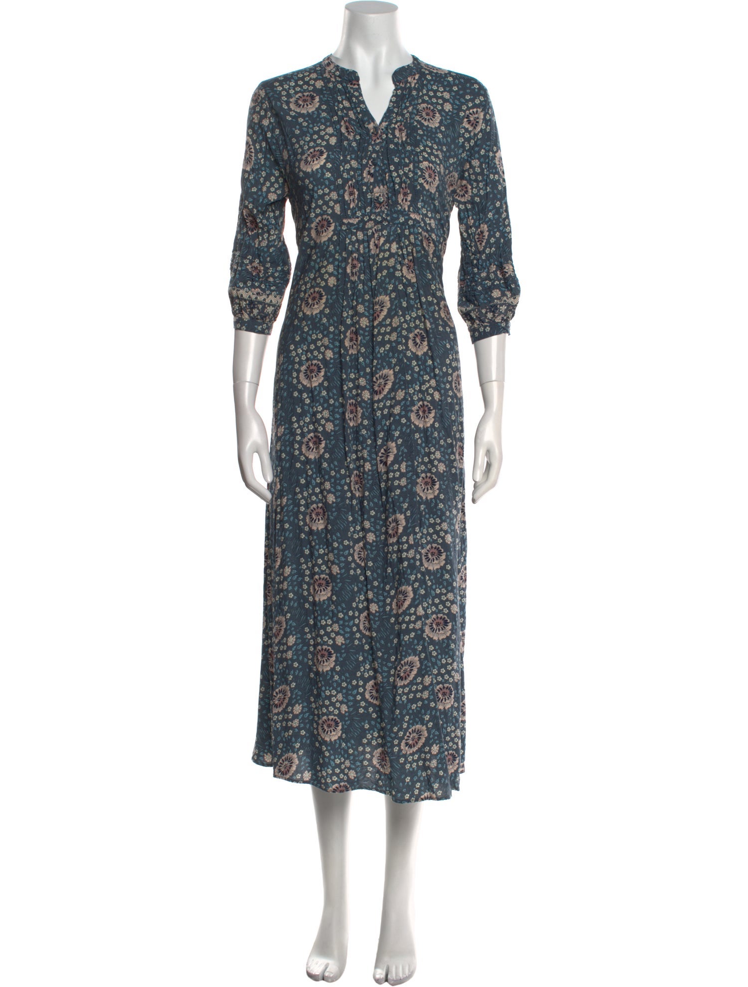 Natalie Martin Floral Print Long Dress