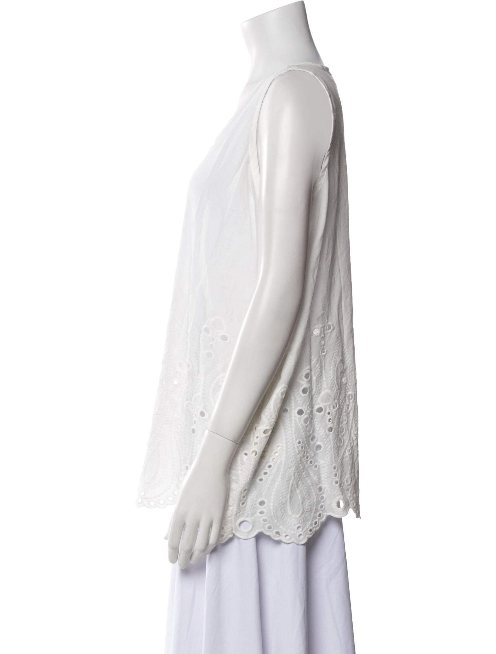 Natalie Martin Scoop Neck Sleeveless Top