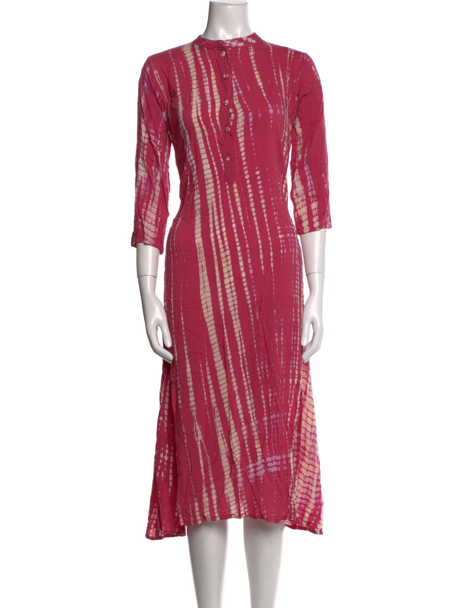 Natalie Martin Striped Midi Length Dress