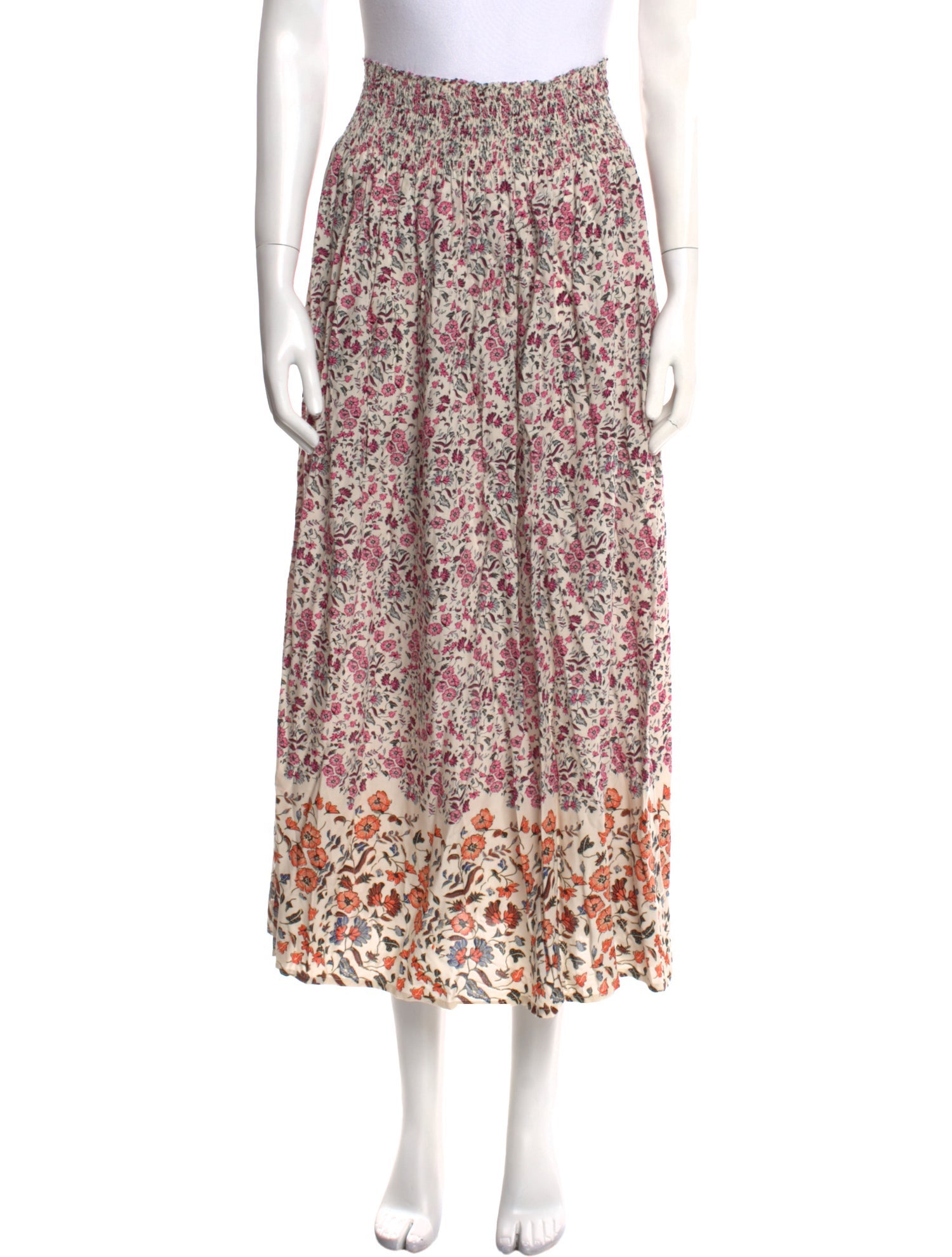 Natalie Martin Floral Print Midi Length Skirt