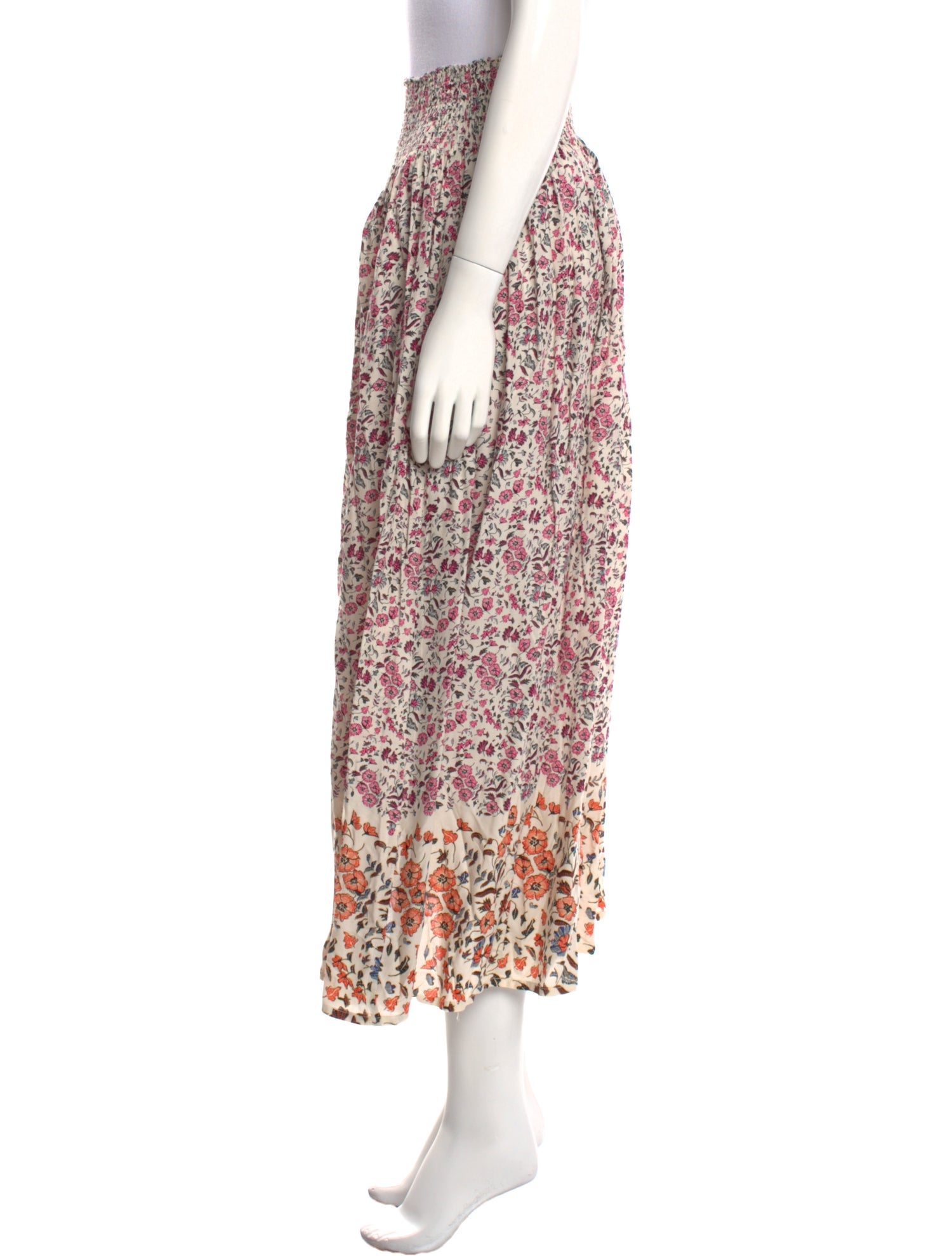 Natalie Martin Floral Print Midi Length Skirt