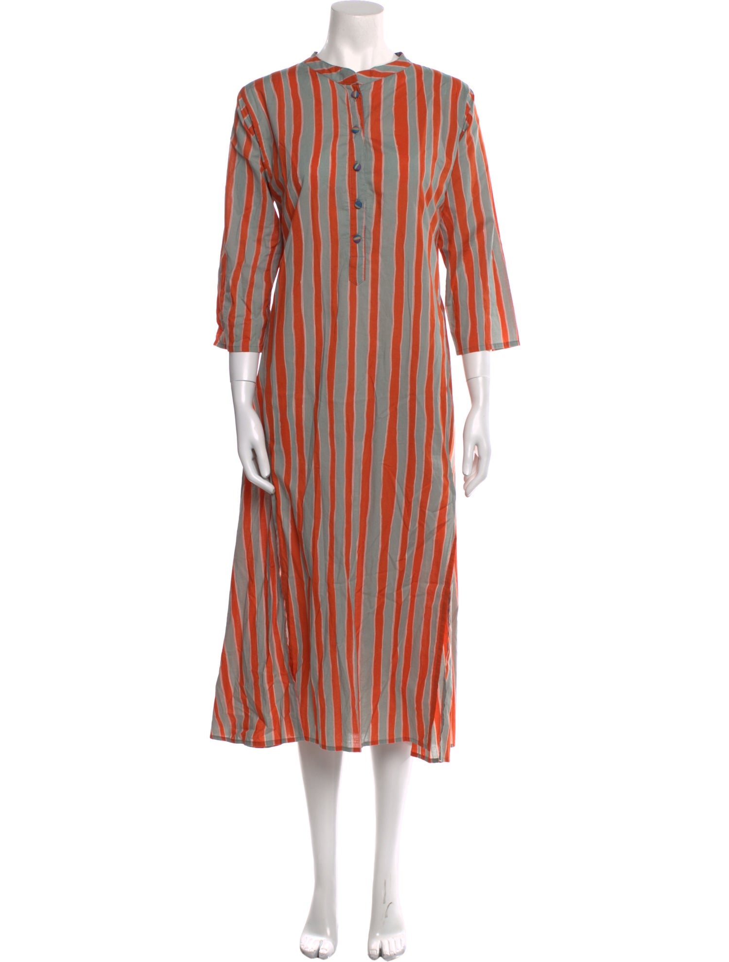 Natalie Martin Striped Long Dress