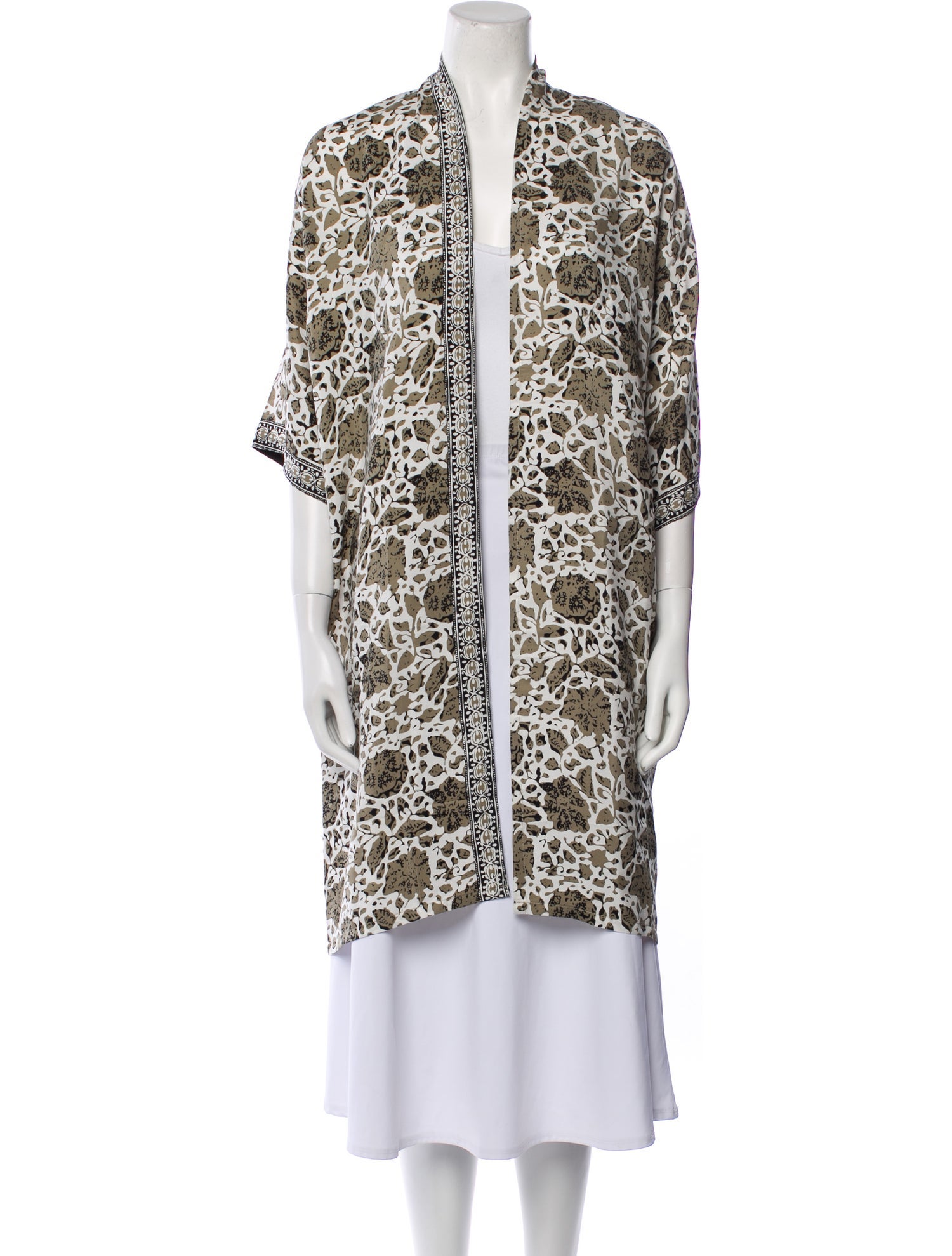 Natalie Martin Silk Printed Robe