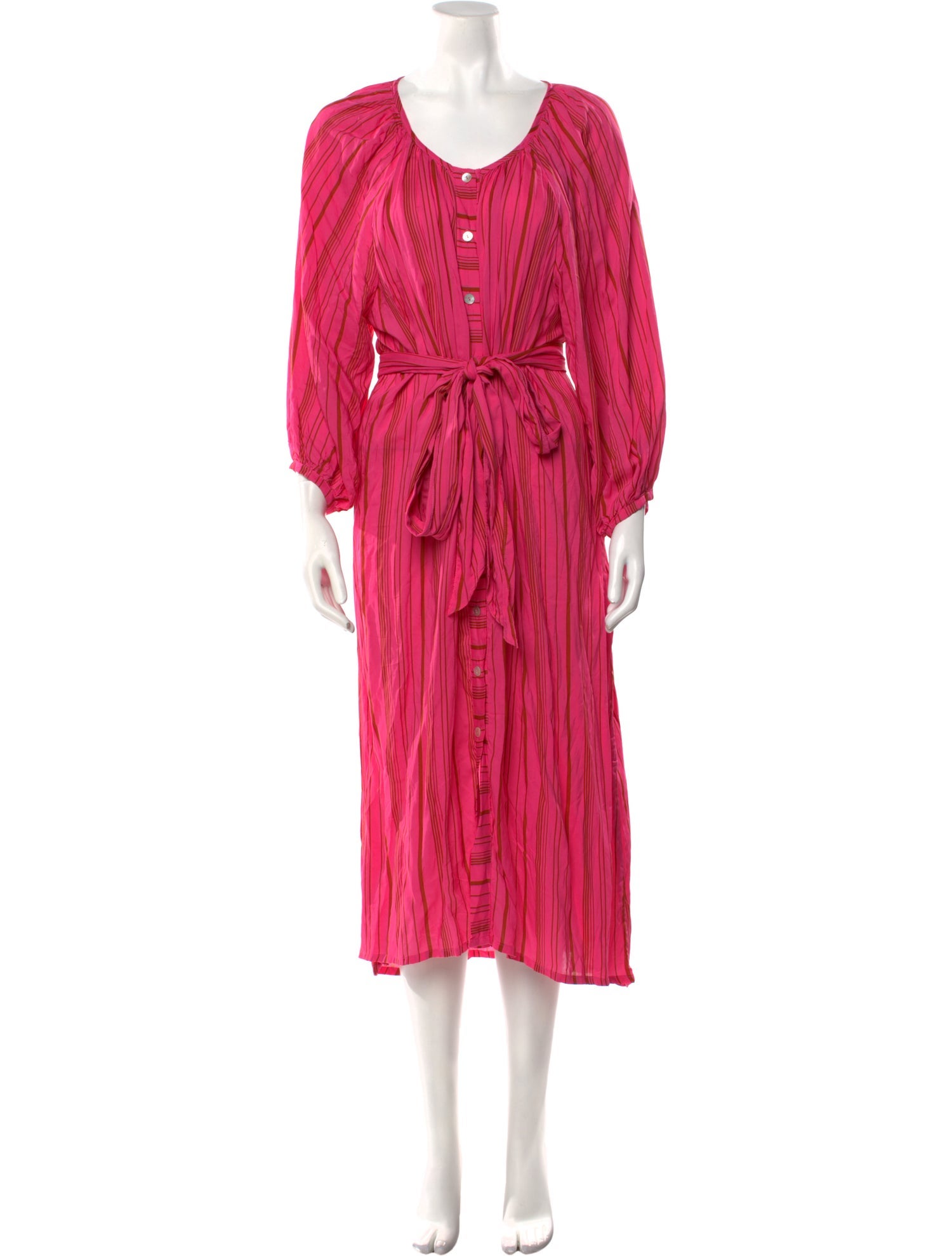 Natalie Martin Scoop Neck Long Dress