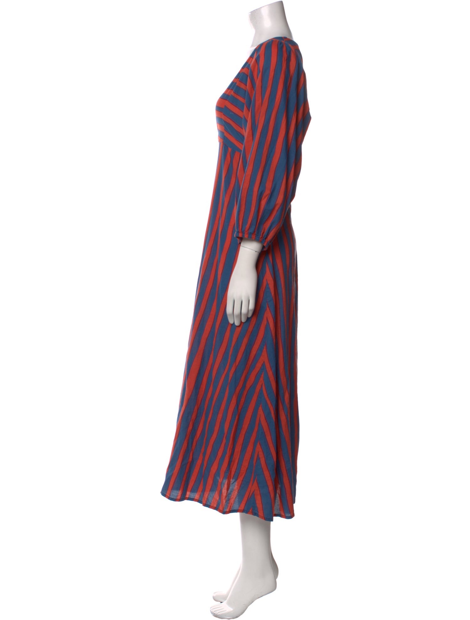 Natalie Martin Striped Long Dress