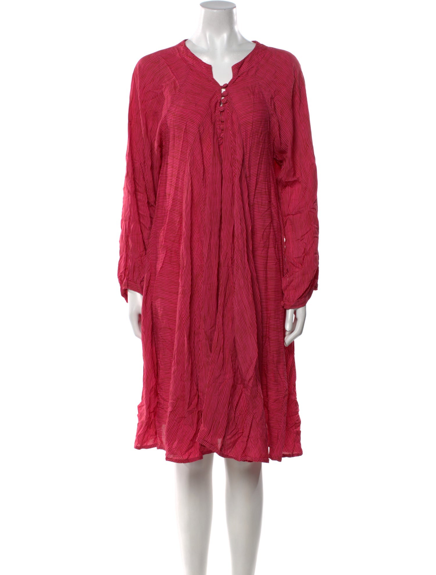 Natalie Martin V-Neck Knee-Length Dress