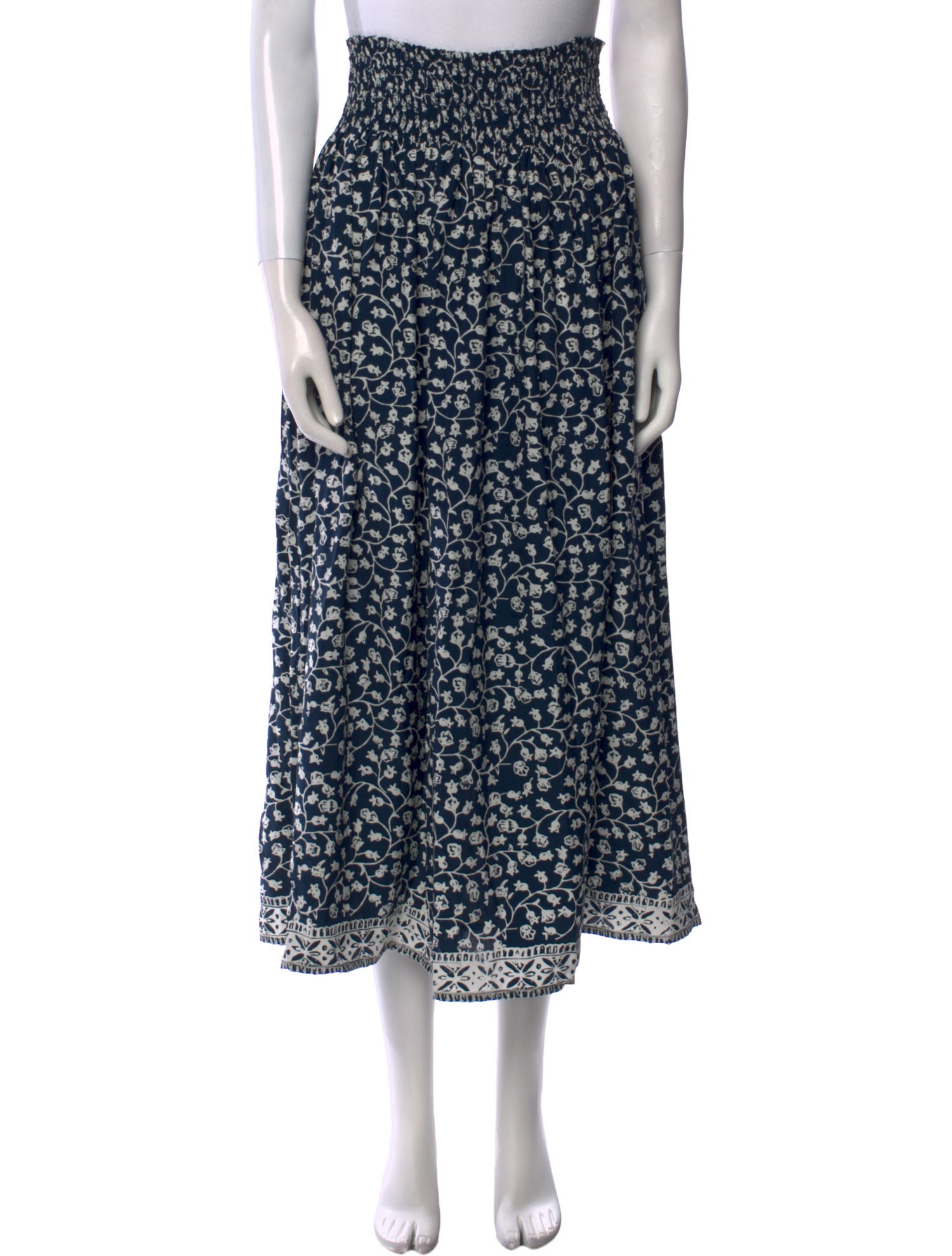 Natalie Martin Silk Midi Length Skirt