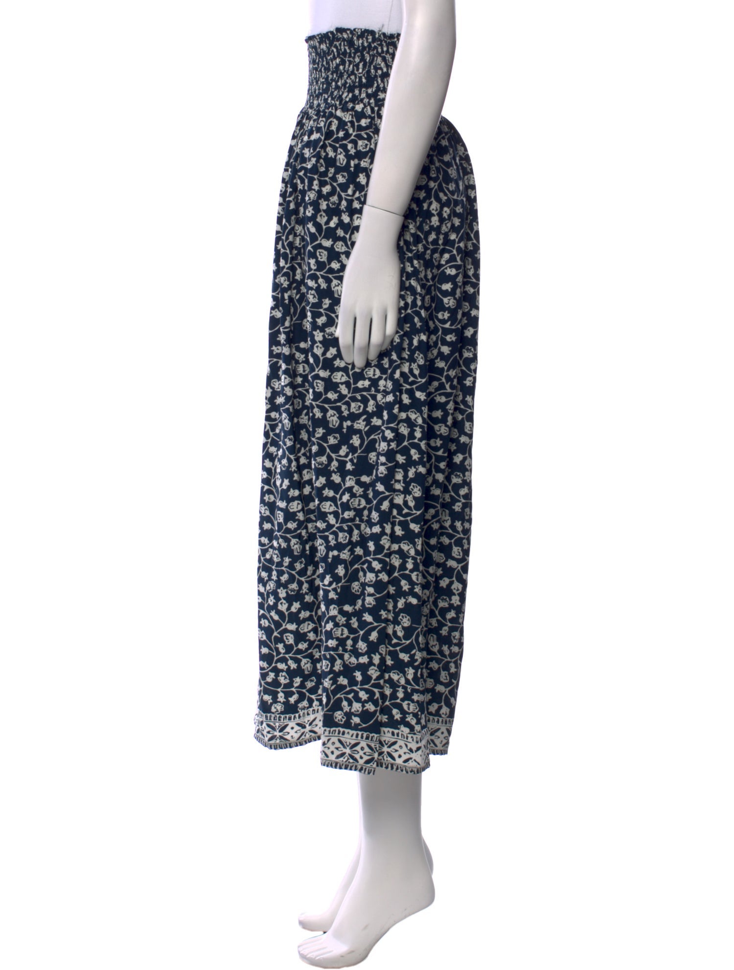 Natalie Martin Silk Midi Length Skirt