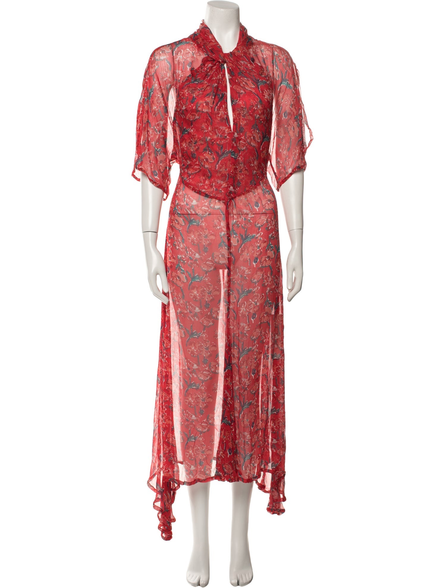Natalie Martin Floral Print Long Dress