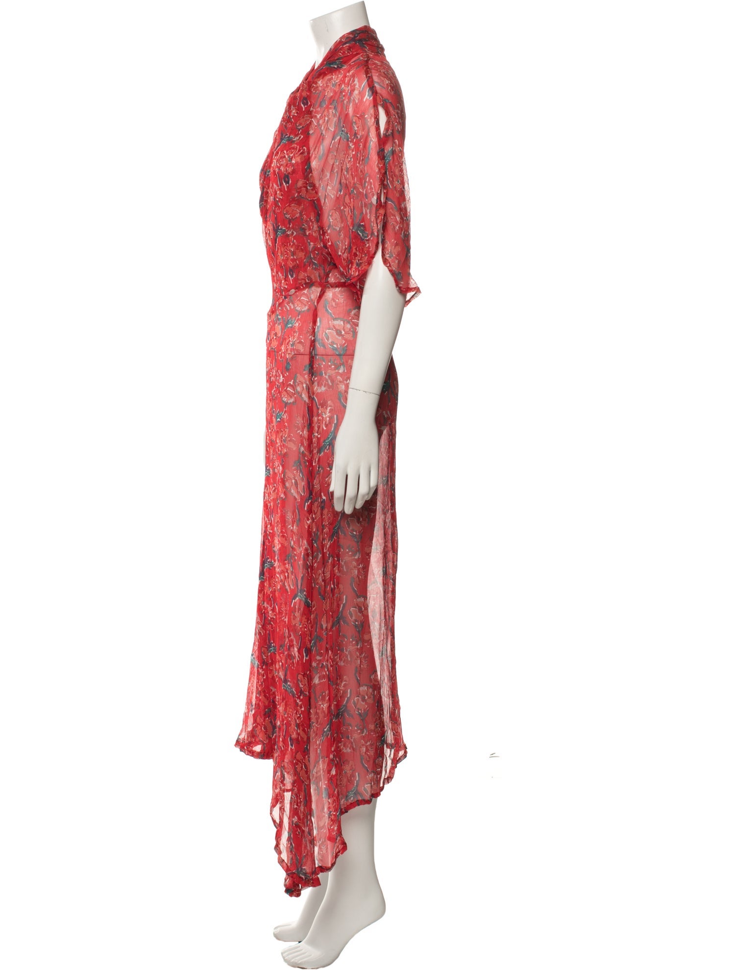Natalie Martin Floral Print Long Dress