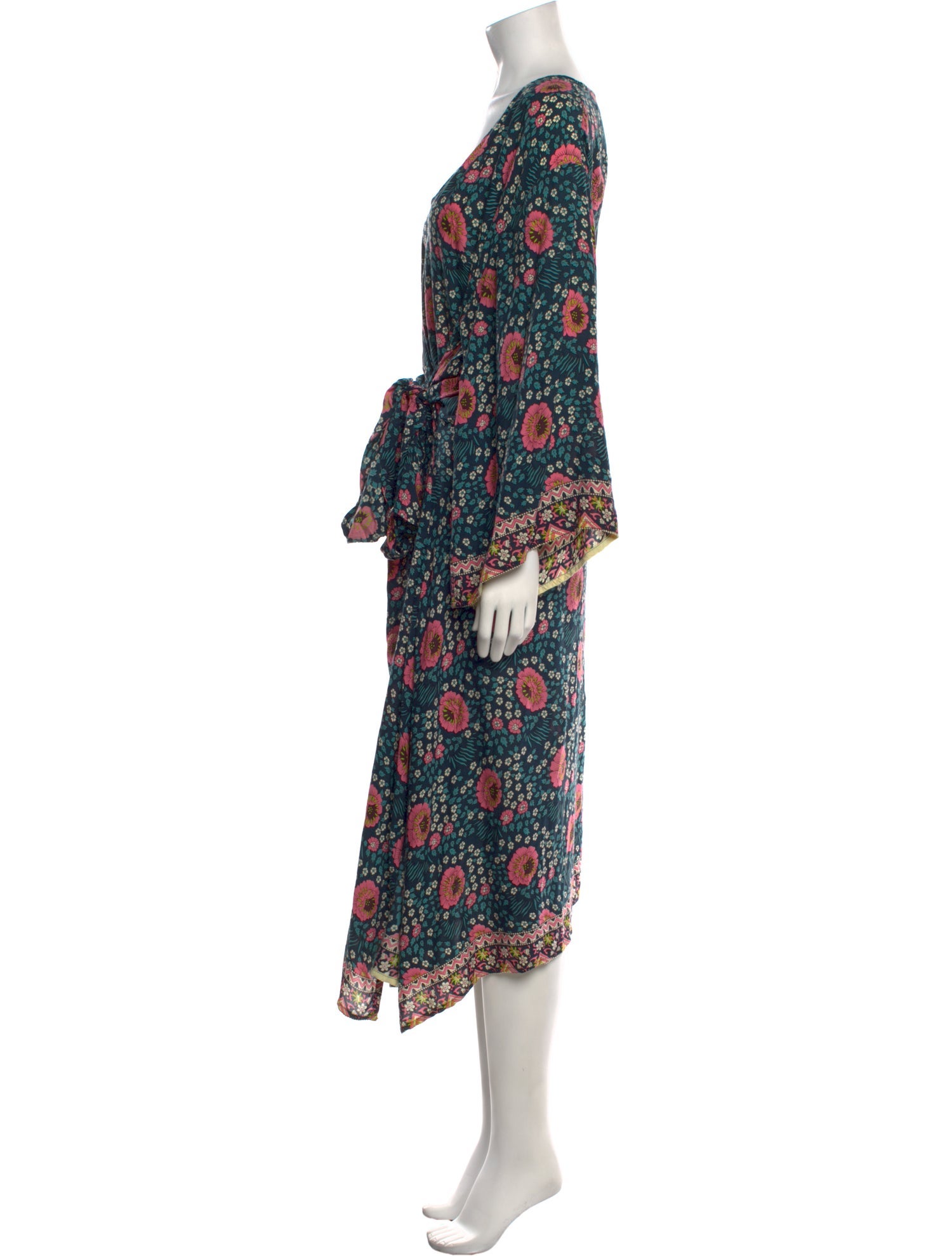 Natalie Martin Floral Print Long Dress