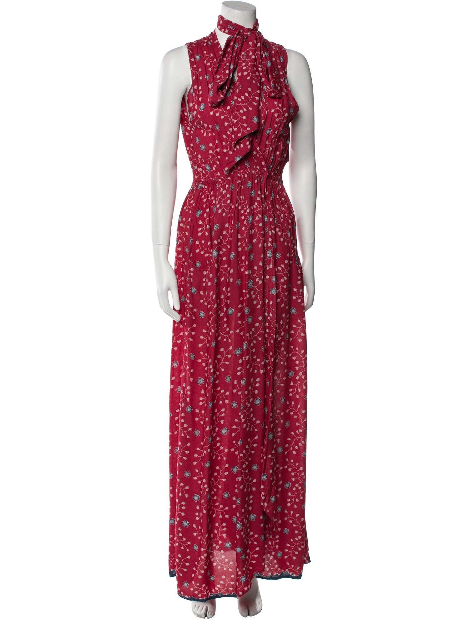 Natalie Martin Floral Print Long Dress