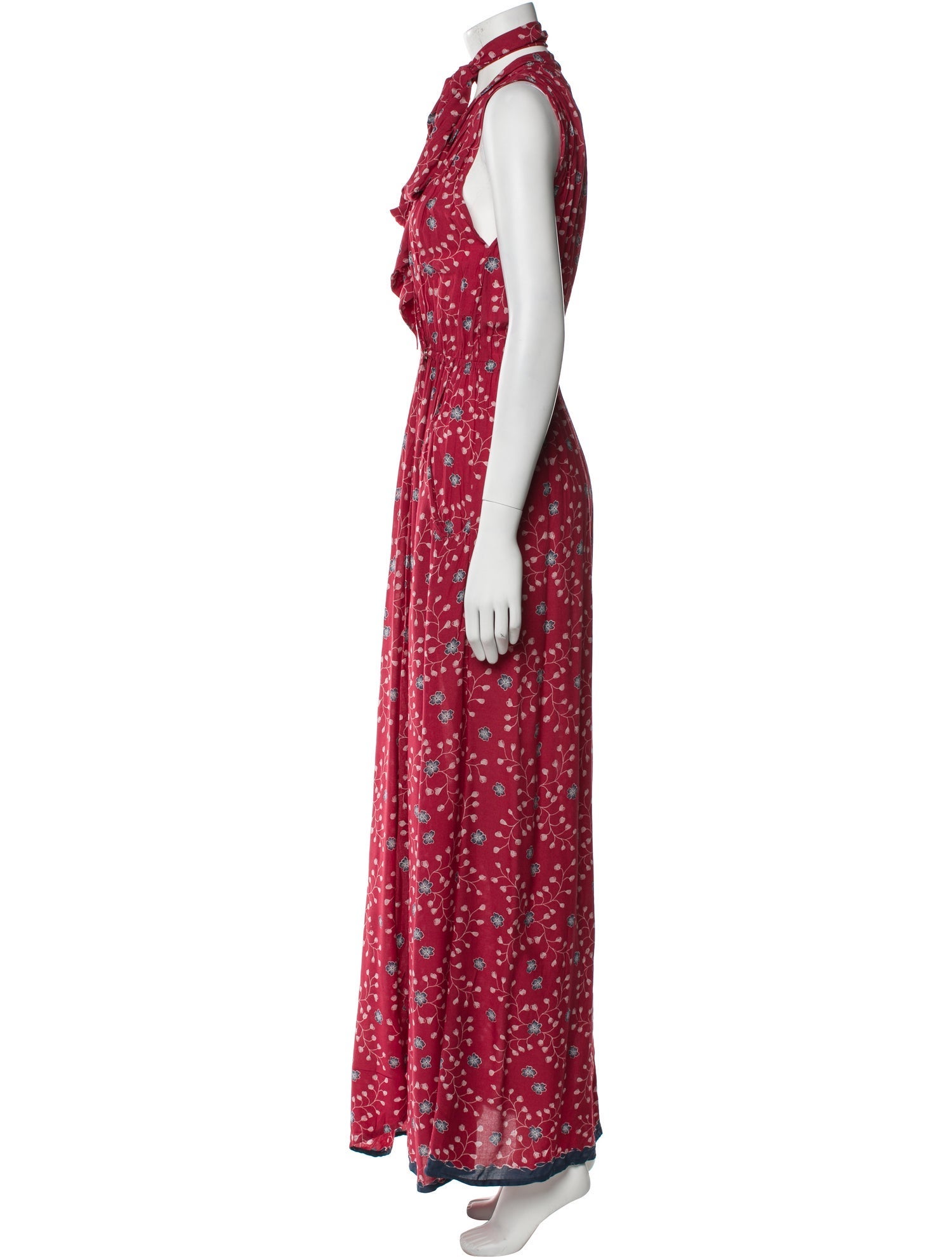Natalie Martin Floral Print Long Dress