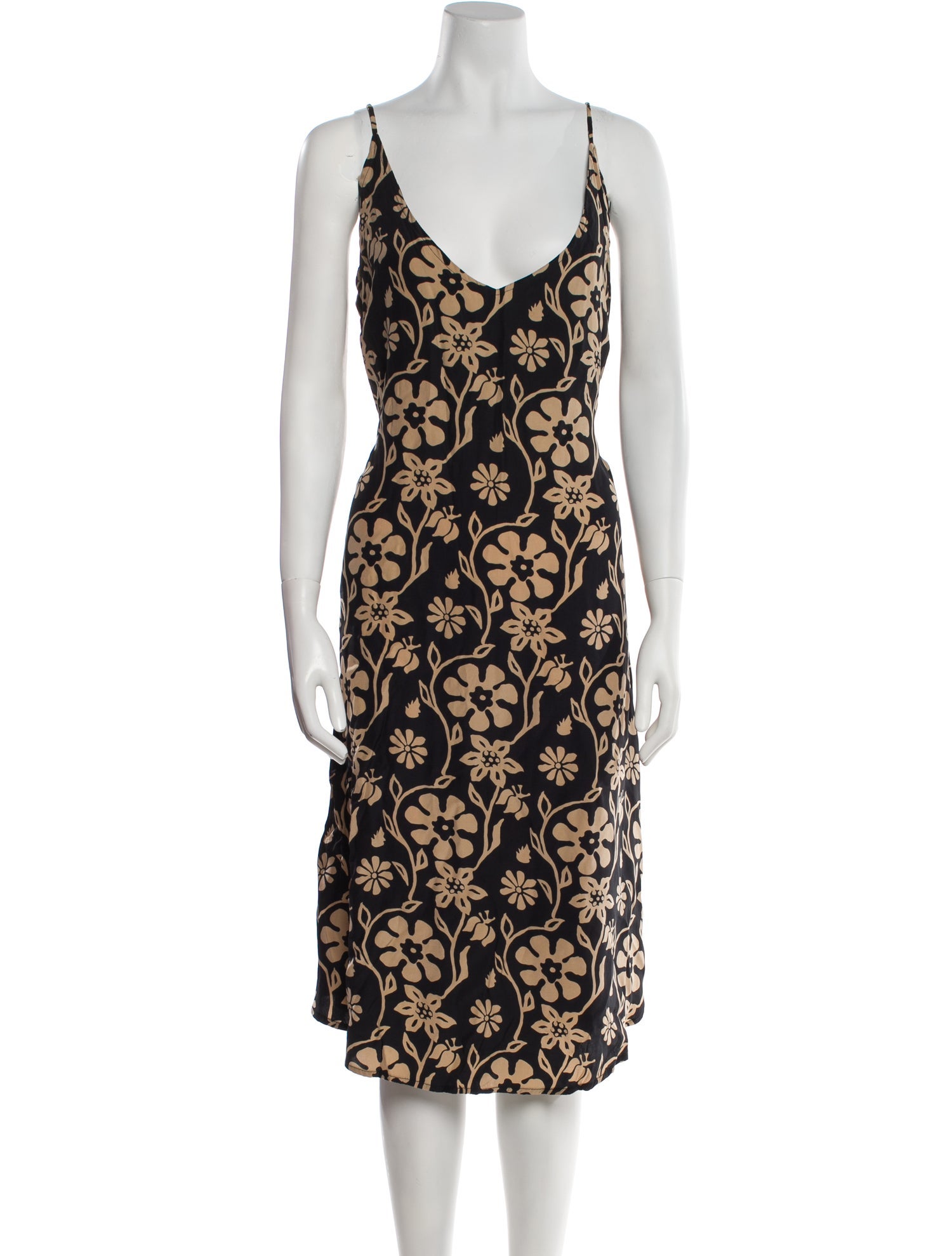 Natalie Martin Silk Midi Length Dress