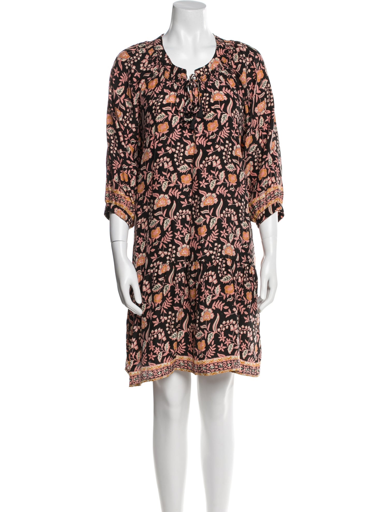 Natalie Martin Silk Knee-Length Dress