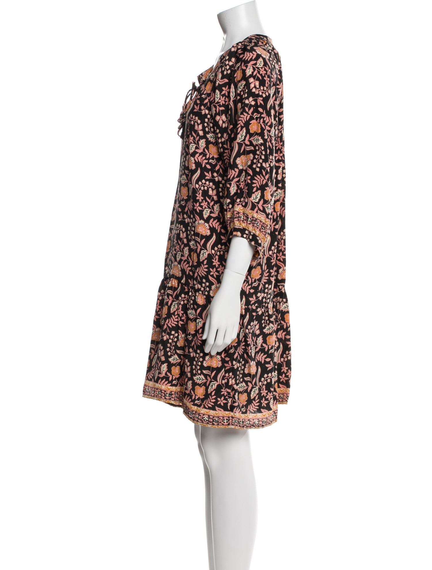 Natalie Martin Silk Knee-Length Dress