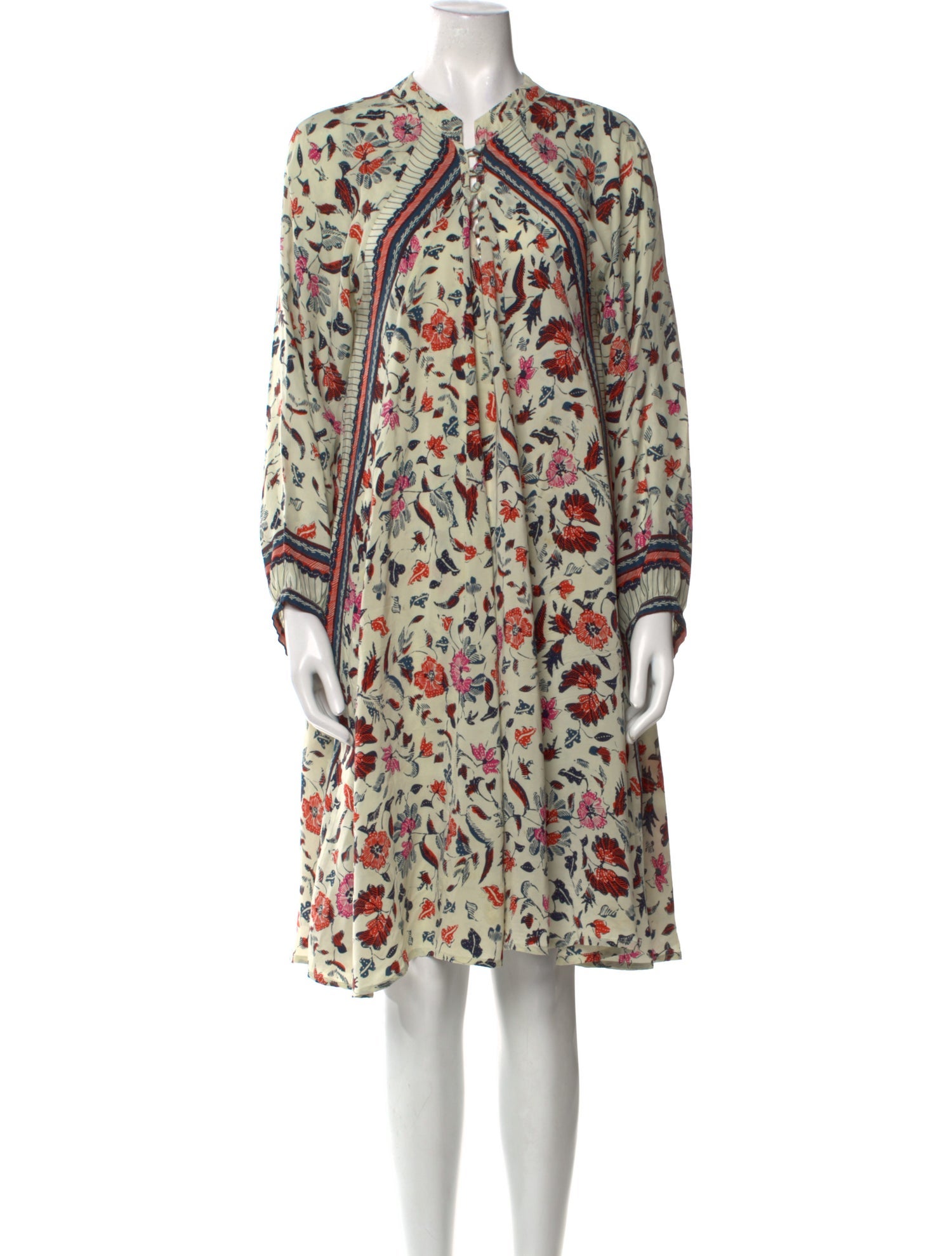 Natalie Martin Silk Knee-Length Dress