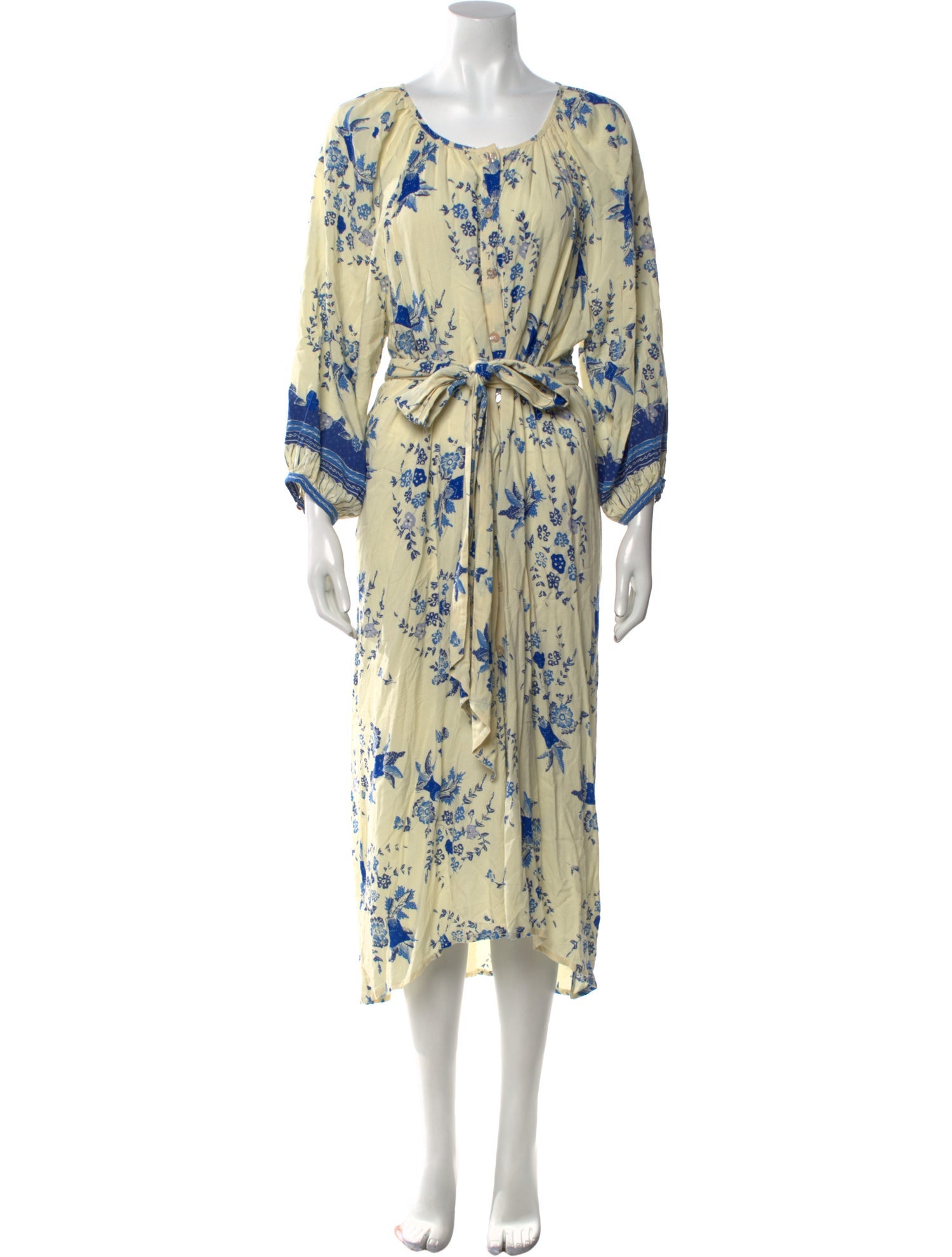 Natalie Martin Floral Print Long Dress