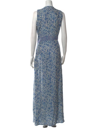 Natalie Martin Silk Long Dress