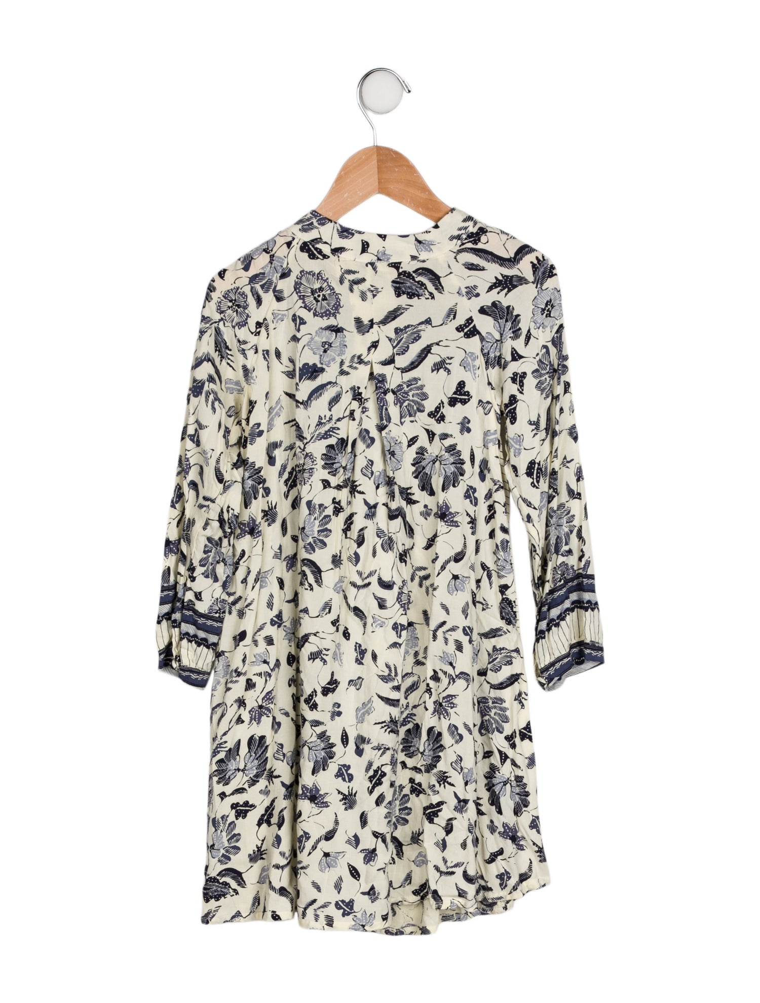 Natalie Martin Girls' Floral Long Sleeve Dress