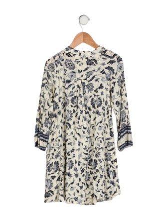 Natalie Martin Girls' Floral Long Sleeve Dress
