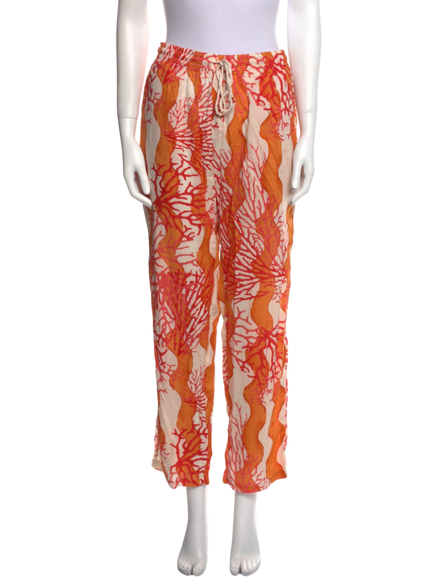 Natalie Martin Floral Print Straight Leg Pants