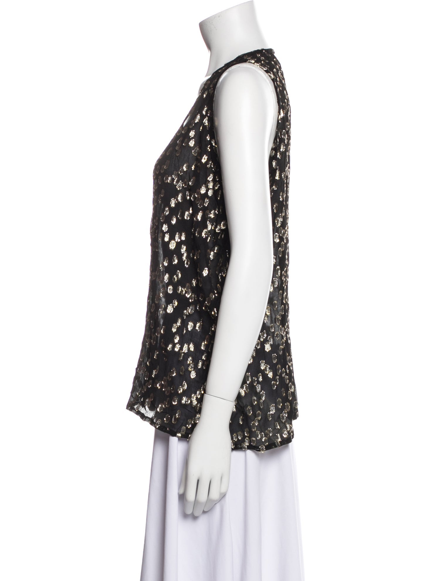 Natalie Martin Printed Scoop Neck Top