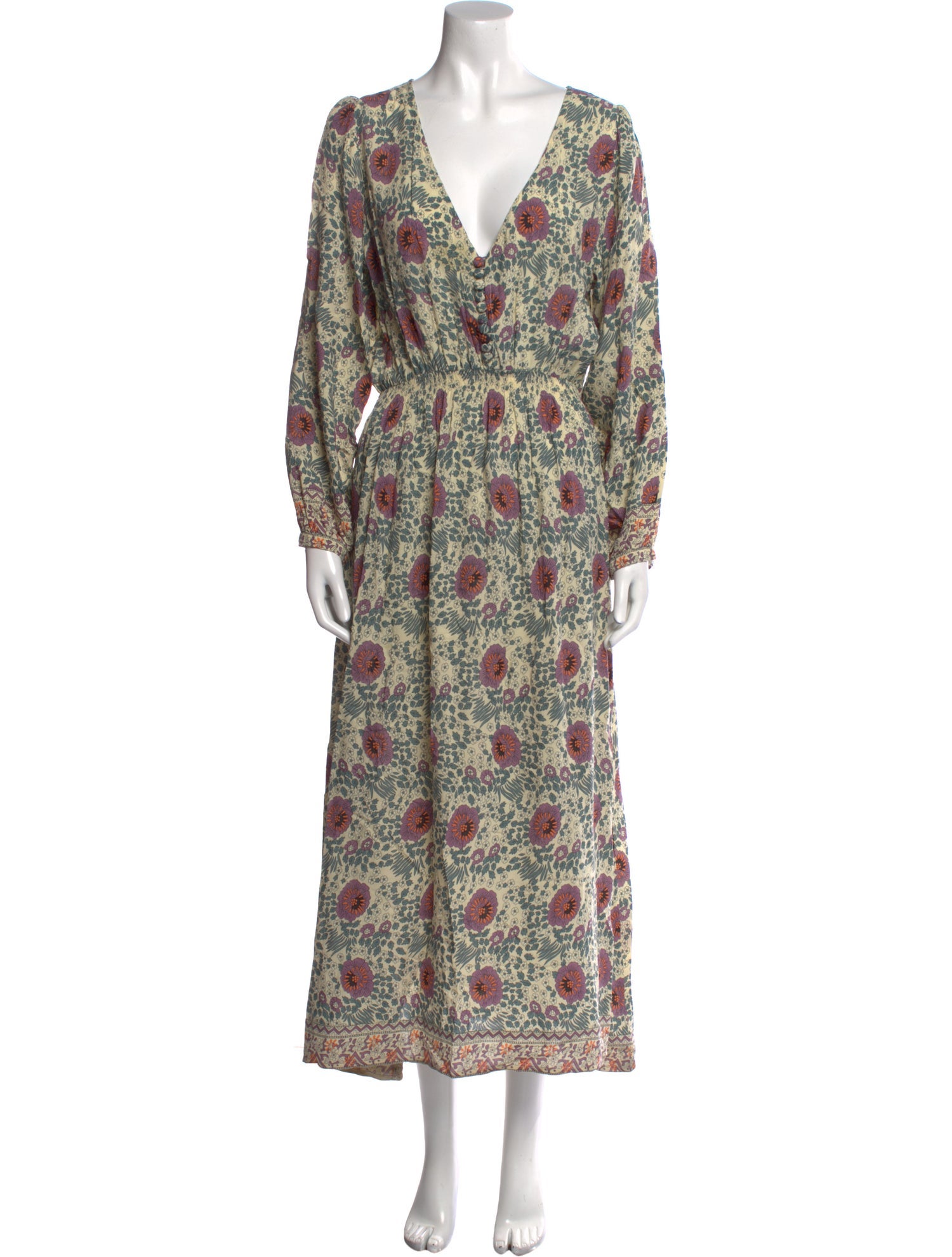 Natalie Martin Printed Long Dress