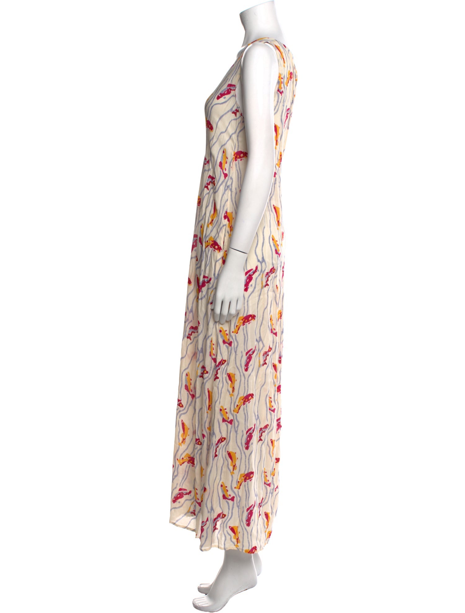 Natalie Martin Printed Long Dress w/ Tags