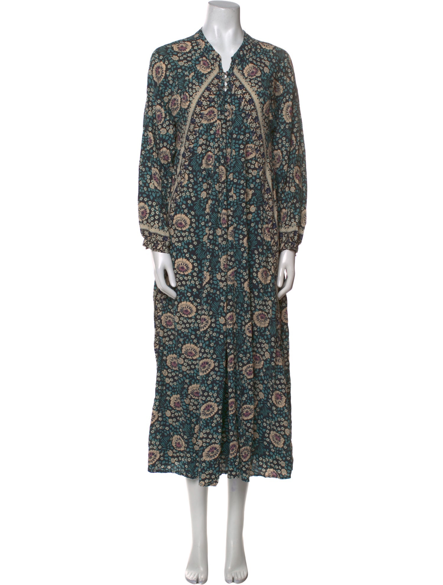 Natalie Martin Paisley Print Midi Length Dress