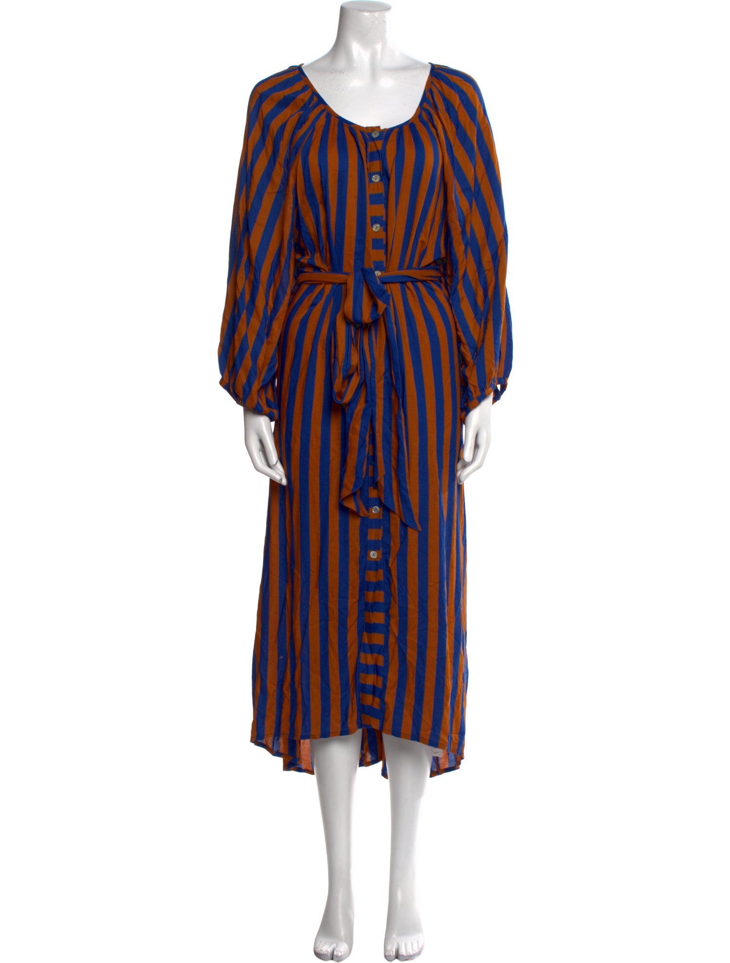 Natalie Martin Striped Long Dress