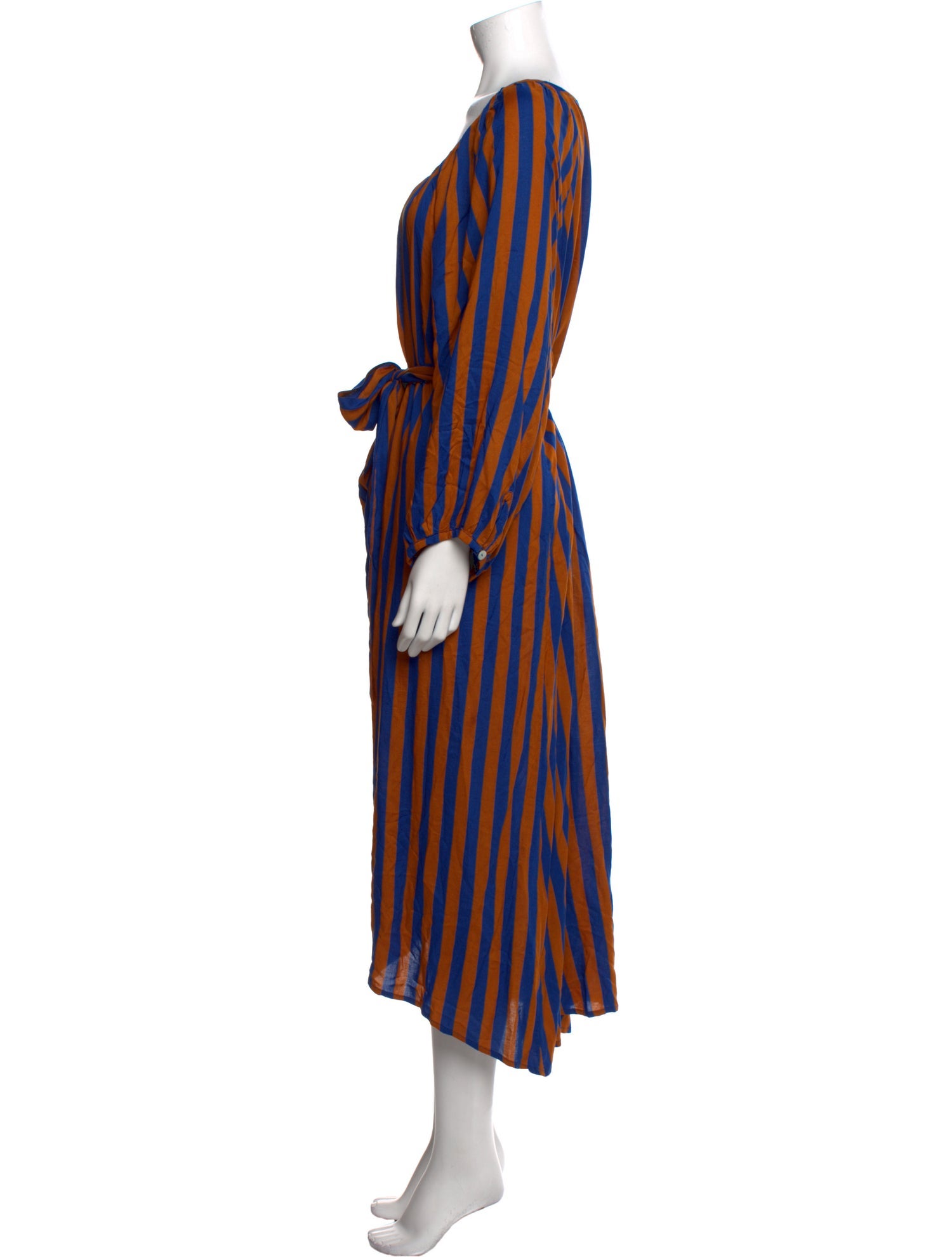 Natalie Martin Striped Long Dress