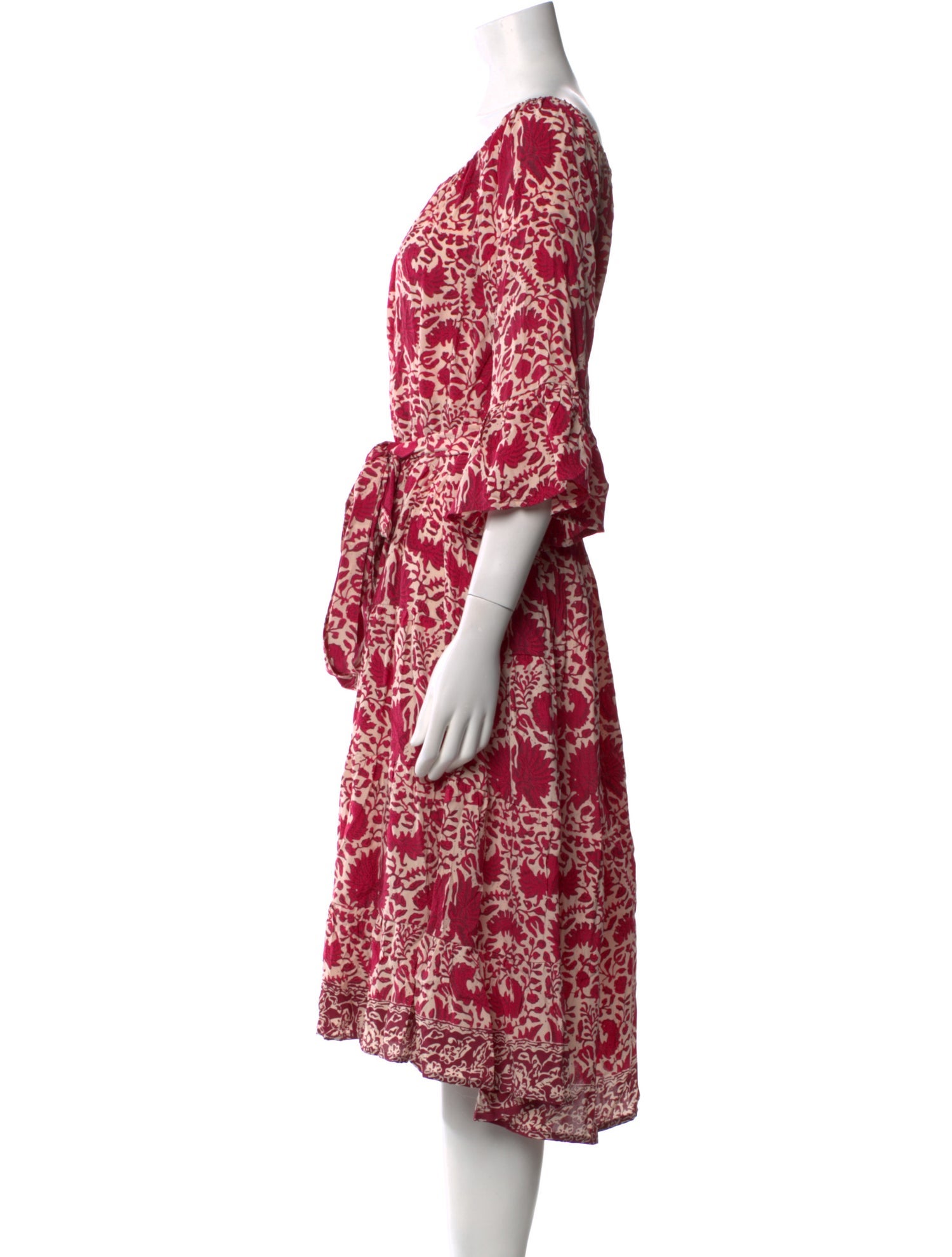 Natalie Martin Silk Midi Length Dress