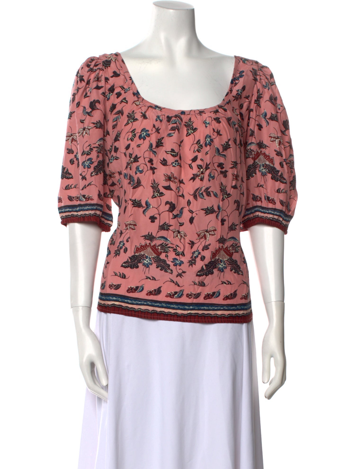 Natalie Martin Silk Printed Top w/ Tags