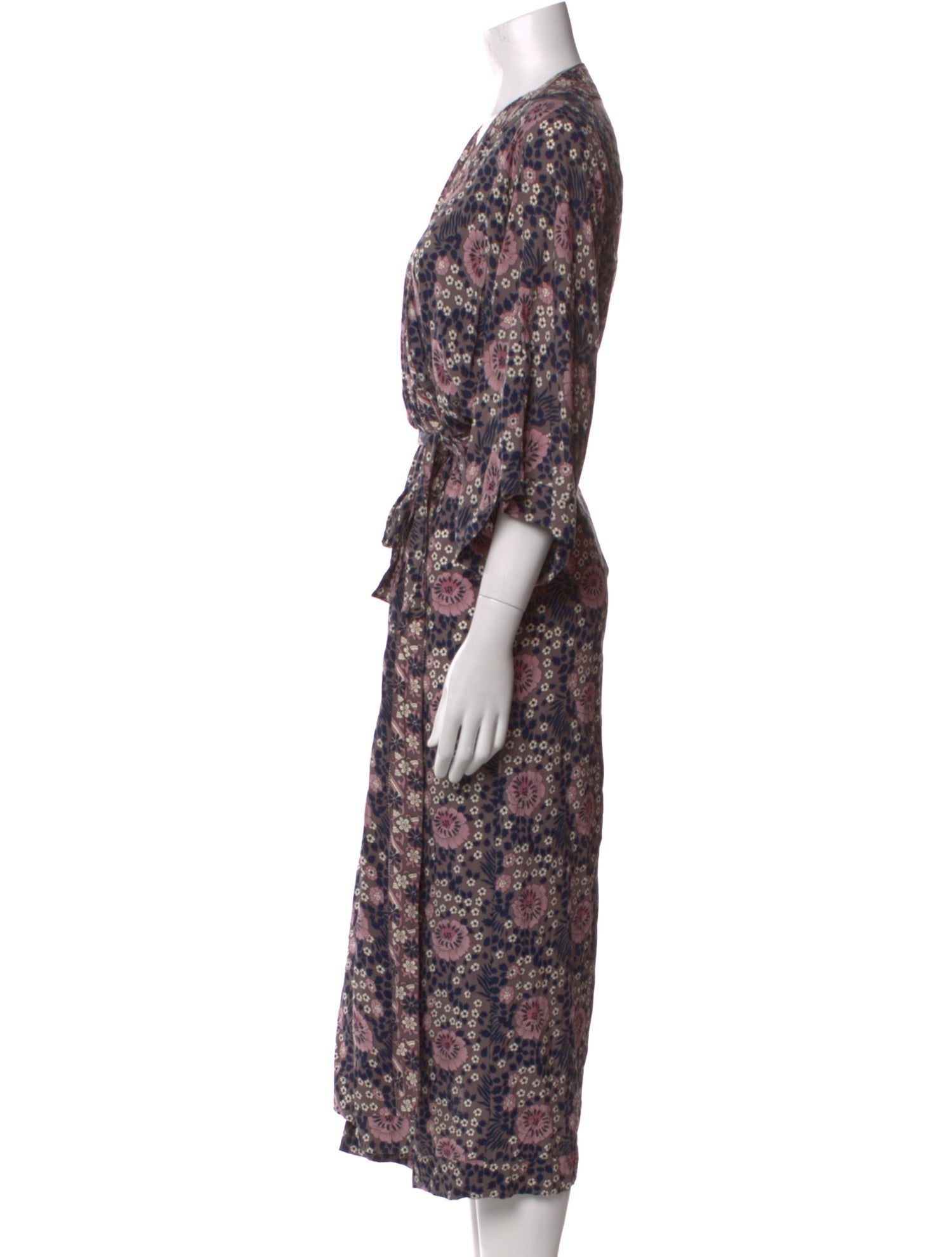 Natalie Martin Floral Print Long Dress