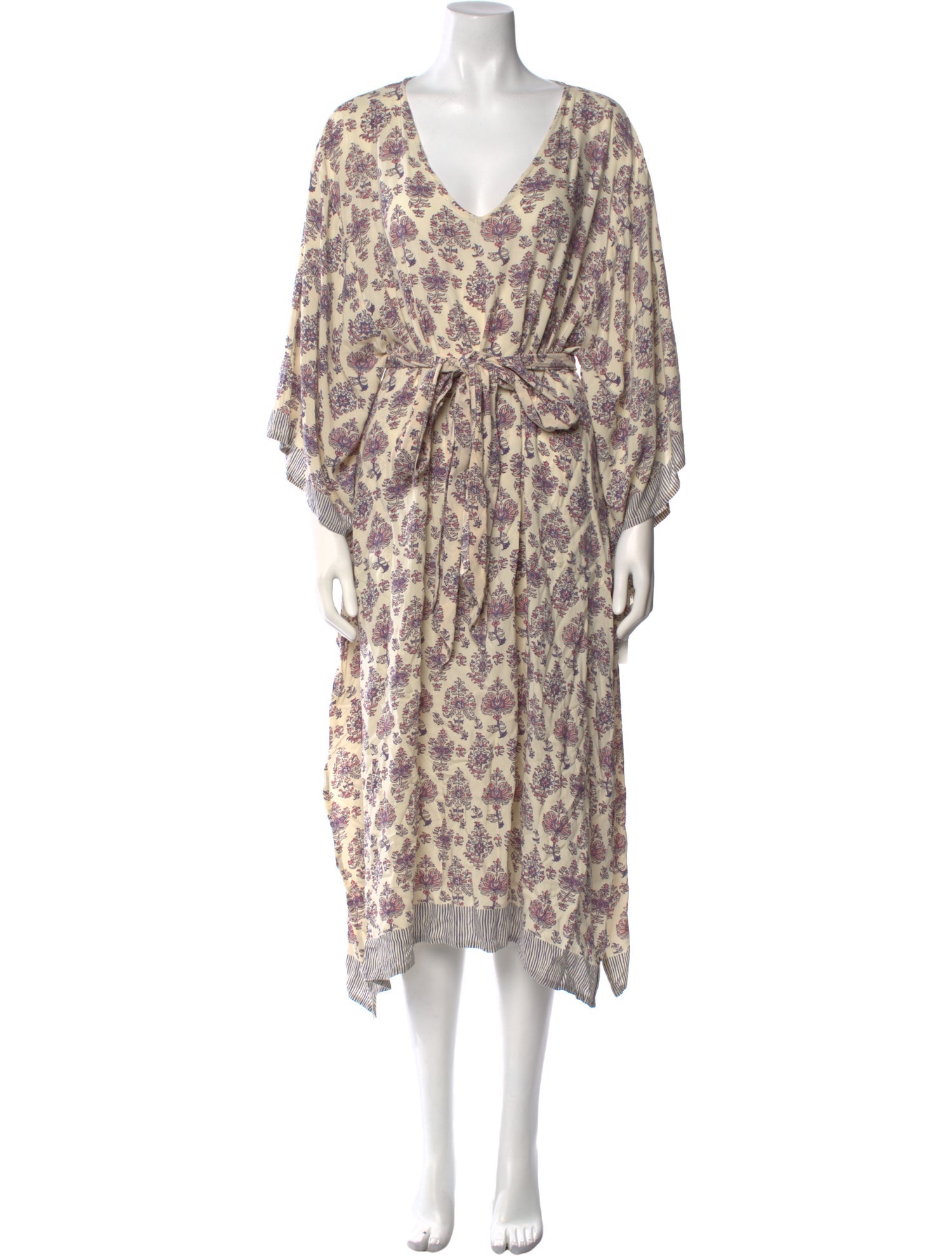 Natalie Martin Floral Print Midi Length Dress