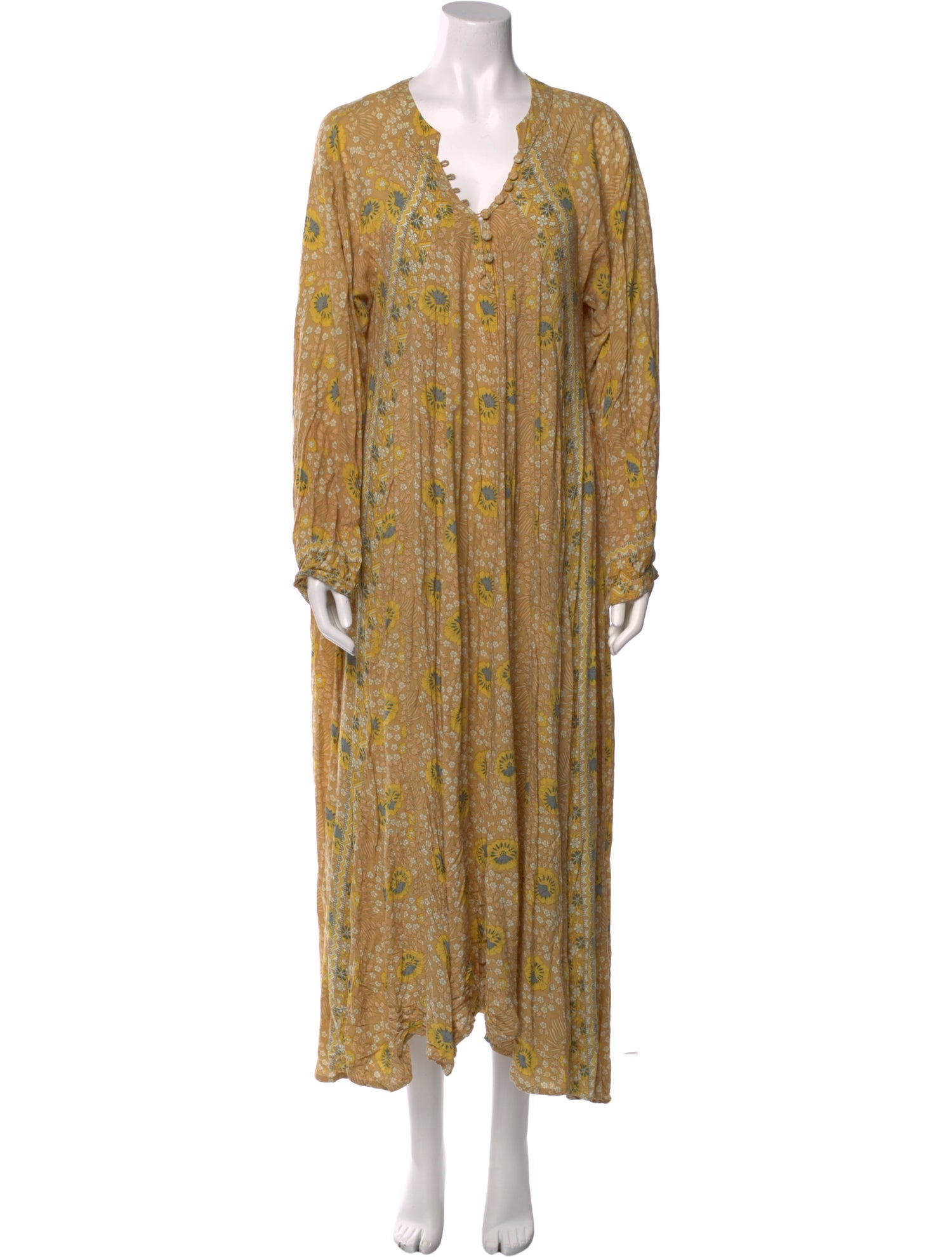 Natalie Martin Floral Print Long Dress