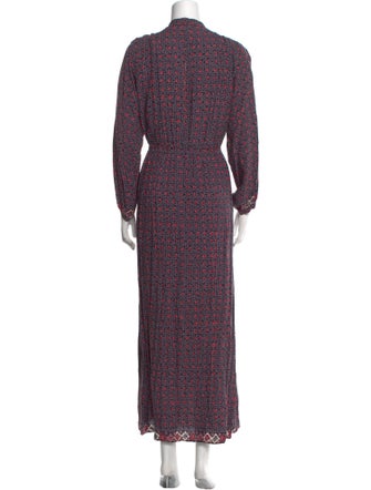 Natalie Martin Floral Print Long Dress