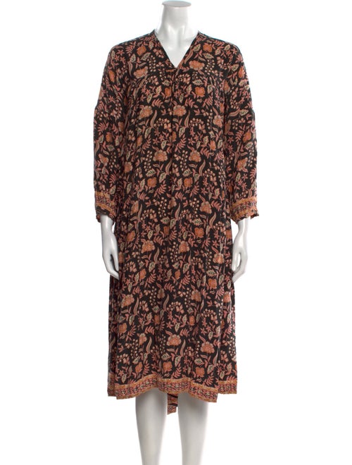 Natalie Martin Silk Midi Length Dress