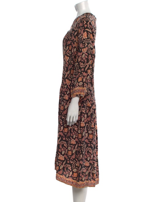 Natalie Martin Silk Midi Length Dress