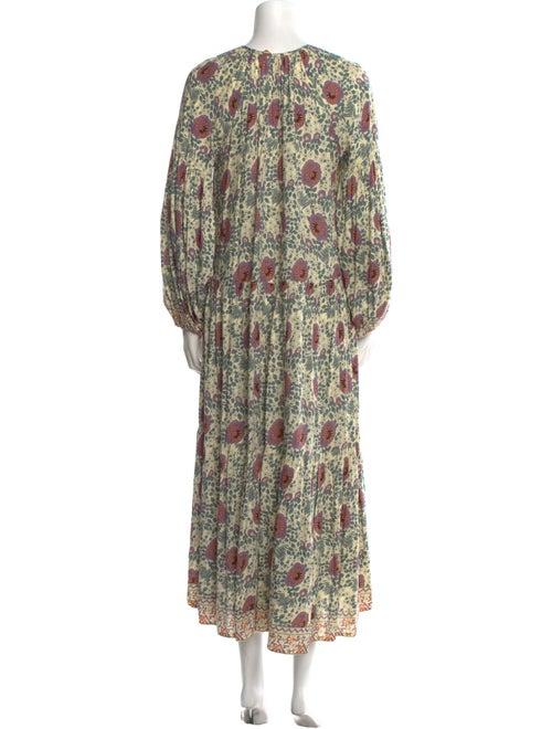 Natalie Martin Floral Print Long Dress