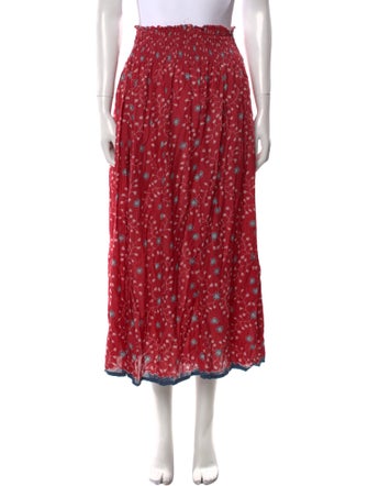 Natalie Martin Floral Print Midi Length Skirt