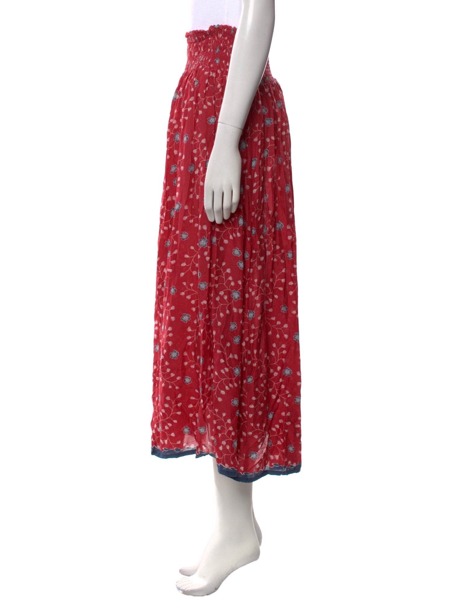 Natalie Martin Floral Print Midi Length Skirt
