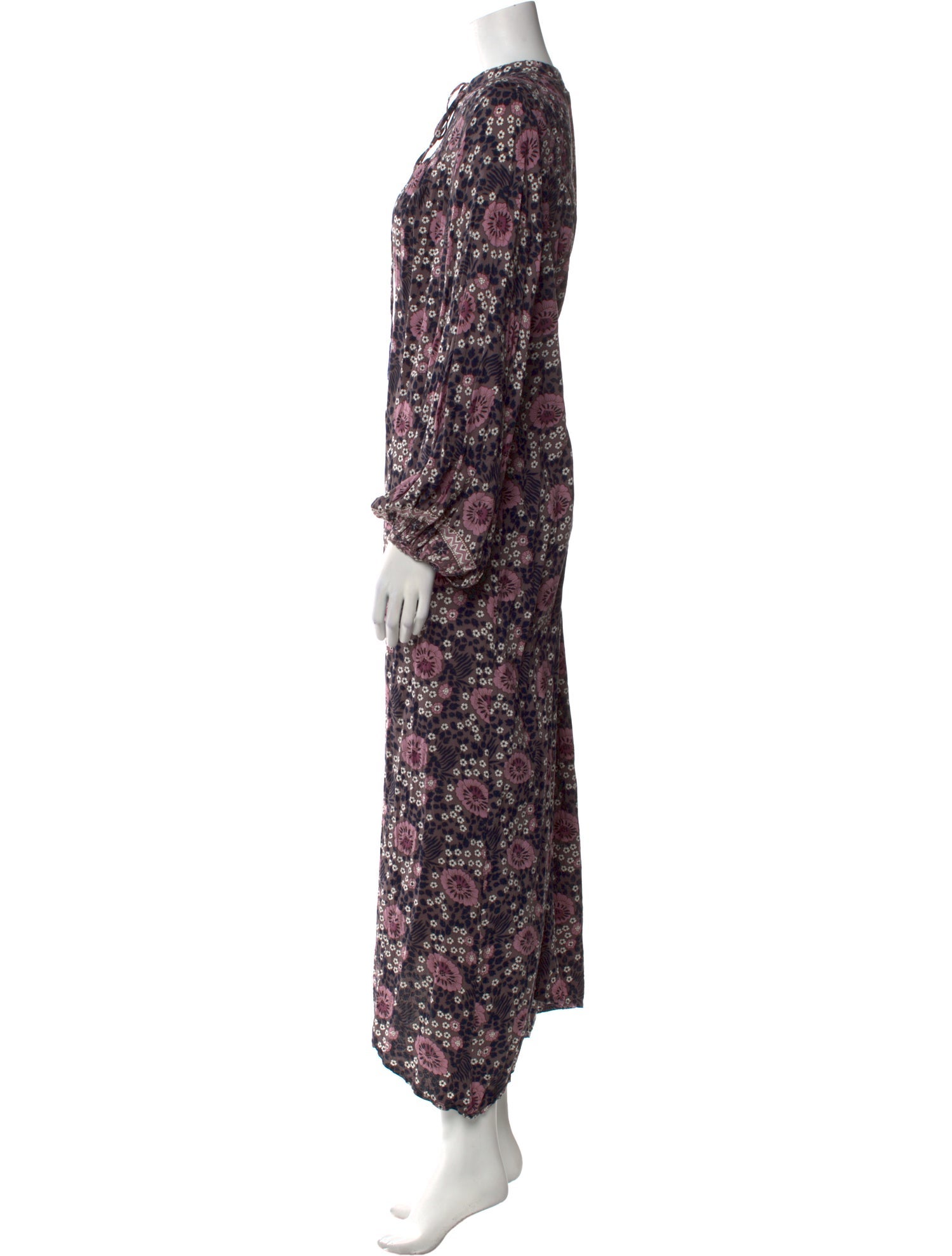 Natalie Martin Floral Print Long Dress